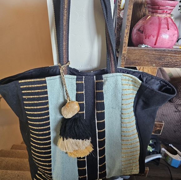 American and Beyond tote boho bag - Picture 3 of 5